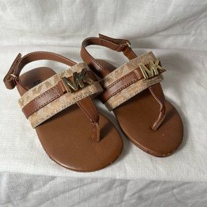 Pre loved Girls Michael Kors Jaliyah-T Toddler Size 6 Sandals